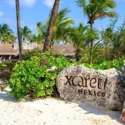 Vista panorámica del Parque Xcaret, un destino de ecoturismo en México